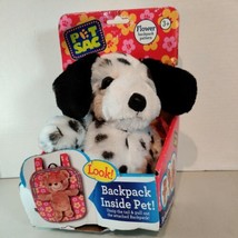 Pet Sac Dalmatian Dog Children&#39;s Backpack with Plushy Exterior NEW W BOX - £23.06 GBP