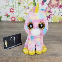 Ty Beanie Boos Fantasia the Unicorn Plush 9&quot; Medium 2017 Retired - £7.98 GBP