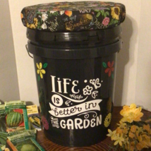 5 gallon bucket seat, cushion bucket lid, gardening bucket, storage bucket - £40.08 GBP+