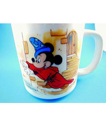 Disney Fantasia Mug Cup Mickey Mouse &amp; Dancing Brooms Vintage Japan - £10.82 GBP