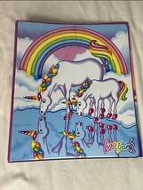 Lisa Frank Retro 3 Ring Binder 30th Rainbows Colorful Unicorns Markie Celeste - £8.44 GBP