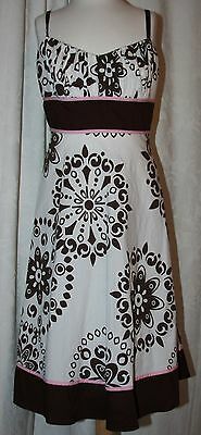 Primary image for CITY TRIANGLES Dress Junior's Size 3/4 Ivory with Brown and Pink Macy's