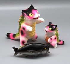 Max Toy Hot Pink Spotted Negora and Micro Negora w/ Fish - Rare image 8