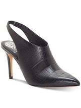 New Vince Camuto Black Leather Pointy Pumps Mule Size 7.5 M $110 - £56.12 GBP