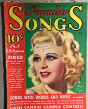 POPULAR SONGS vintage music magazine #5 April 1935 Ginger Rogers cover - £19.45 GBP