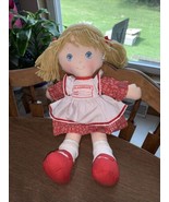 1981 AMTOY CLOTH CLASSMATE BABY DOLL VINTAGE ALPHABET DRESS   - $14.81