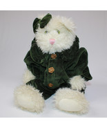 Vintage Boyds Bears BearWear Cleo The Cat Pussytoes Green Velvet Suit Pl... - €10,65 EUR