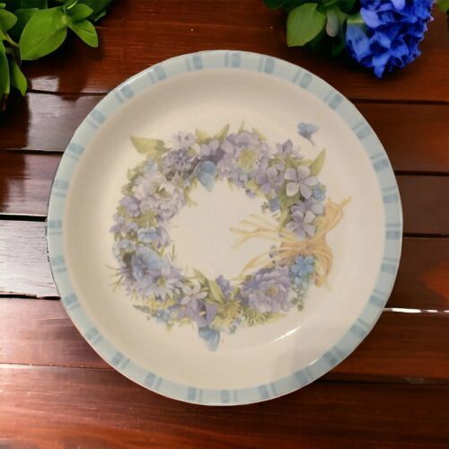 Marjolein Bastin Sketchbook Dish Hallmark Floral Serving Ceramic Butterfly Bowl - $29.68