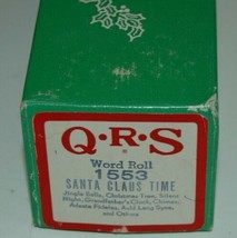 Vintage QRS Player Piano Word Roll 1553 Santa Claus Time Tempo 80 - $29.99