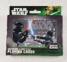 Star Wars Weapons &amp; Battles Illustrated Double Deck Playing Cards in Col... - £13.34 GBP