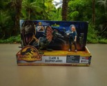 Jurassic World Dominion Claire &amp; Dilophosaurus Dinosaur Action Figures M... - £12.32 GBP