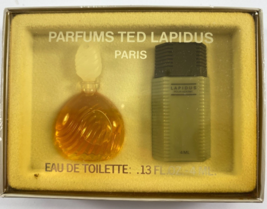 Vintage Ted Lapidus Parfum Eau De Toilette Men Woman Mini w/Box - £23.64 GBP