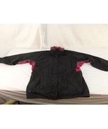 Adult Women&#39;s Columbia Sportswear Black Purple Hooded Vintage Winter Coa... - £22.25 GBP