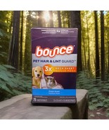 Bounce Pet Hair And Lint Guard 3x Mega Sheet Fresh Scent 75 Sheets - $19.99