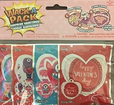 8 Wack-A-Pack Valentine&#39;s Day Balloons - Smack to Inflate - Surprise Gre... - £10.32 GBP