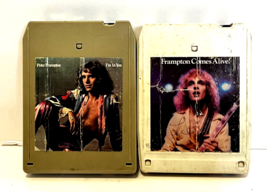 Lot of (2) Peter Frampton 8 Track Tapes: Comes Alive &amp; I&#39;m In You- Untes... - £10.98 GBP