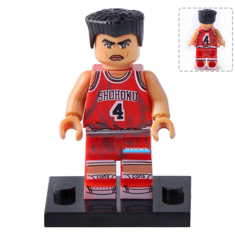 Takenori Akagi (Shohoku Basketball Team) Slam Dunk Lego Minifigure Brick Toys