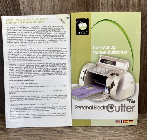 CRICUT Instruction User Manual 2006 for Personal Electonic Cutter Provo Craft - $13.84