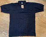 New With Tags Men’s Polo Shirt Size M Solid Dark Blue Navy Bito Short Sl... - $9.89