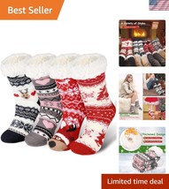 Classic Christmas Women&#39;s Fuzzy Slipper Socks - Warmth &amp; Style for the H... - $33.00