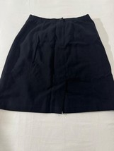 Sag Harbor Petite S22023 Women's Black Rear Zip & Slit Pull-On Skirt Size 12P image 2