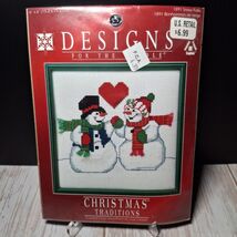 Designs For The Needle SNOW FOLKS 1891 Cross Stitch Kit Christmas Tradit... - $9.95
