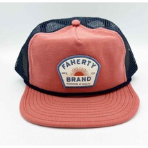Faherty All Day Sun Trucker Summer Red One Size New with tags - $27.72