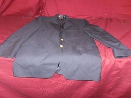 Polo University Ralph Lauren Blazer Suit Jacket Gold Buttons Wool Navy Blue 44R - £36.77 GBP