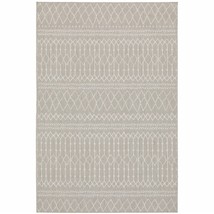 10 X 13 Gray and Ivory Indoor Outdoor Area Rug - €350,38 EUR
