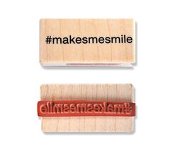 Cosmo Cricket Wood Stamp #makesmesmile - $4.95