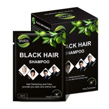 Sevich 5pc Natural Fast Hair Dye Herbal Darkening  Black Hair Color shampoo - £12.78 GBP