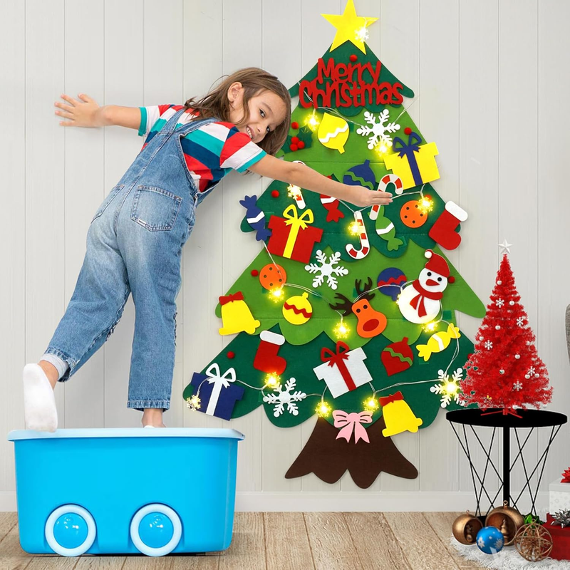 Felt Christmas Tree for Kids, 3.2FT Felt Christmas Tree for Toddlers, 32 Detacha Item image 7