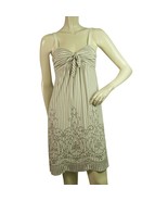 BCBG Max Azria Beige White Stripes Spaghetti Straps Mini Length Dress si... - €106,97 EUR