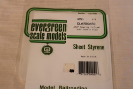 HO Scale Evergreen, Clapboard Sheet Styrene .050&quot; spacing .040 thick #4051 - £13.29 GBP