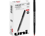 Uniball Onyx Rollerball Stick Pen 12 Pack, 0.5mm Micro Red Pens, Gel Ink... - £14.25 GBP