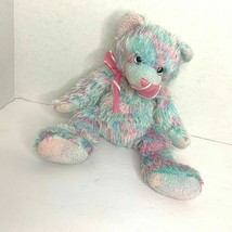 Ty Silk Classic 2004 Pink Blue Twirls Plush Stuffed Animal Toy Bear - £7.75 GBP