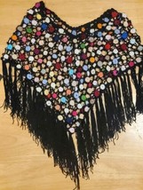 Handmade Crochet Sequined Beaded Top by Studio Sadeo - £23.25 GBP