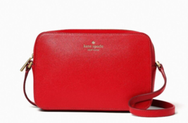 New Kate Spade Harper Crossbody bag Leather Heirloom Tomato - £68.07 GBP