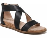 SOUL Naturalizer Women Cross Strap Sandals Cindi Size US 9.5M Black Smooth - $48.51