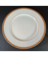 Vintage THREE STARS Fine China SUNLIGHT SERVING PLATTER 12&quot;White Gold Ri... - $37.99