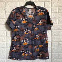 Disney Mickey Mouse Halloween scrub top with drawstring size M scrubs - £22.44 GBP