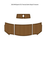 2010 MB Sports F21 Tomcat Swim Step Platform Mat Boat EVA Teak Deck Floo... - $384.32 CAD