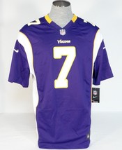 Nike NFL Minnesota Vikings Ponder 7 Purple Short Sleeve Football Jersey Mens NWT - £79.92 GBP