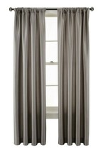 (1) JCPENNEY Studio FINLEY Rod Pocket Back Tab Steeple Grey Curtain 50X8... - $51.47
