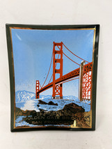 Vintage Houze Art Glass San Francisco Golden Gate Bridge Trinket Ash Tray - $14.95