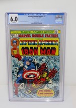 Marvel 1973 Marvel Double Feature #1 CGC 6.0 Fine - Captain America &amp; Iron Man - £118.51 GBP