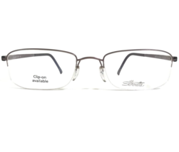 Silhouette Brille Rahmen 7787 40 6050 Brown Rechteckig Halbe Felge 51-19-145 - £104.25 GBP