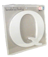 Letter Q Nursery Uppercase Koala Baby White Wall Decor Ribbon Family Kid... - €8,52 EUR