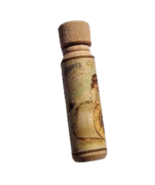 Handmade Wooden Sewing Needle Case With Victorian Sewing Ad - Merricks - $7.43