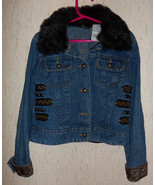 EXCELLENT GIRLS mary-kate and ashley DISTRESSED BLUE JEAN JACKET   SIZE ... - €24,32 EUR